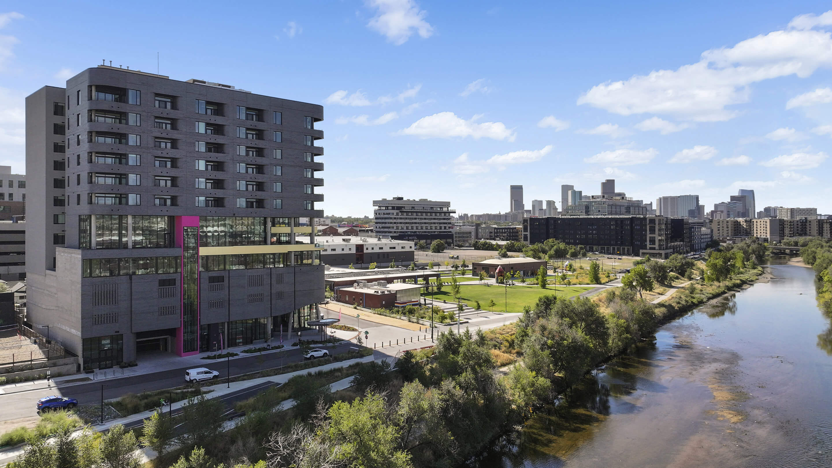 A picture of a commercial building